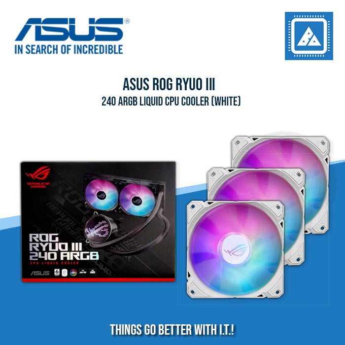 ASUS ROG RYUO III 240 ARGB LIQUID CPU COOLER (WHITE) ASUS ROG RYUO III 240 ARGB LIQUID CPU COOLER (WHITE)